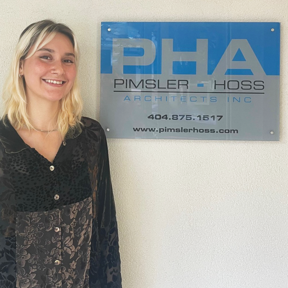 Luiza Serradilha, an employee of Pimsler Hoss Architects